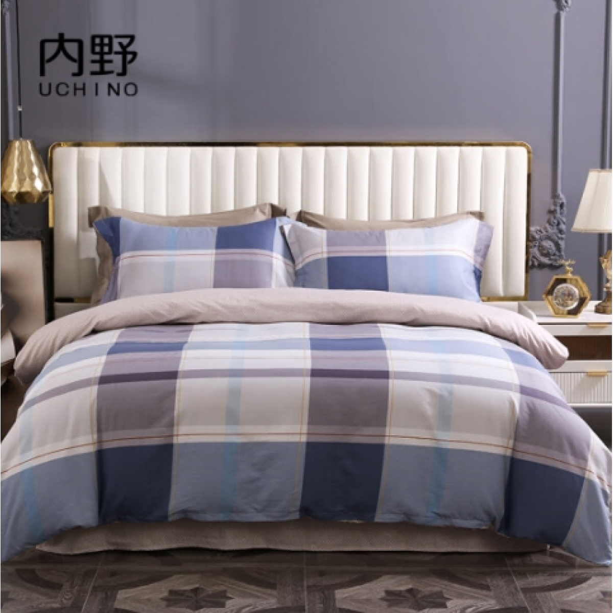 内野（UCHINO）都市风尚床品四件套 HU-HY04M64 被套 200×230cm