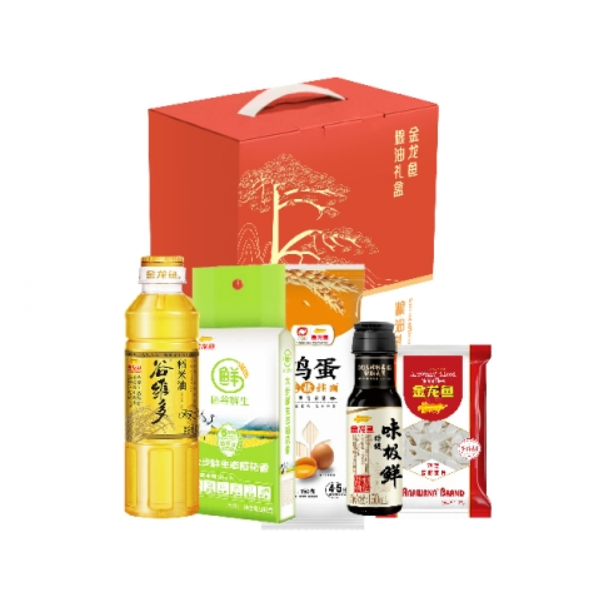 金龙鱼 迎客天下伴手礼 550ml+0.77kg