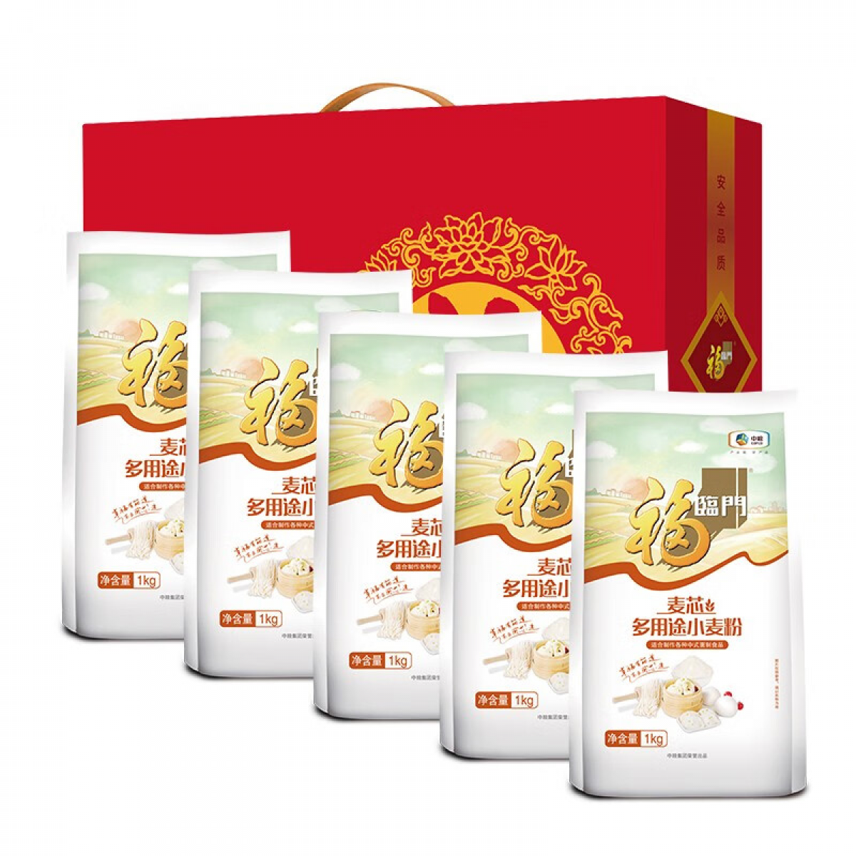 中粮 福临门麦芯多用途小麦粉礼盒 5kg