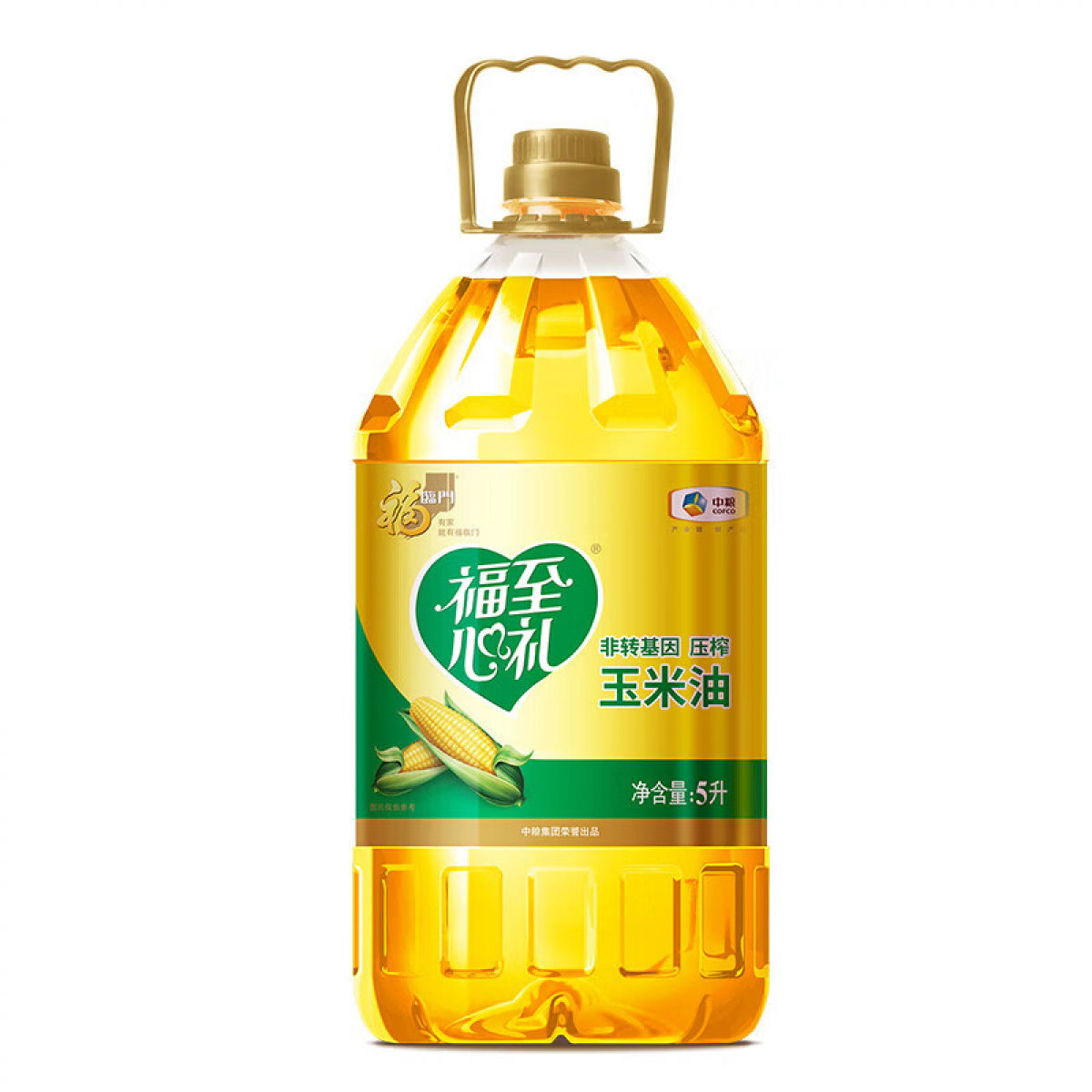 中粮 福临门福至心礼黄金产地玉米油 5L