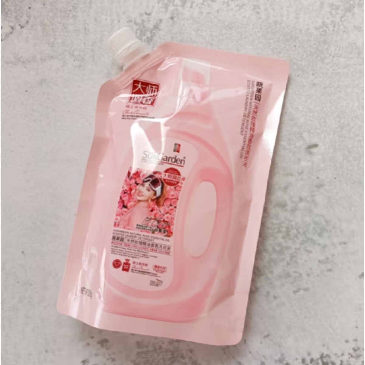 蔬果园 SukGarden 天然玫瑰精油香氛洗衣液（袋装）1kg SGY0552