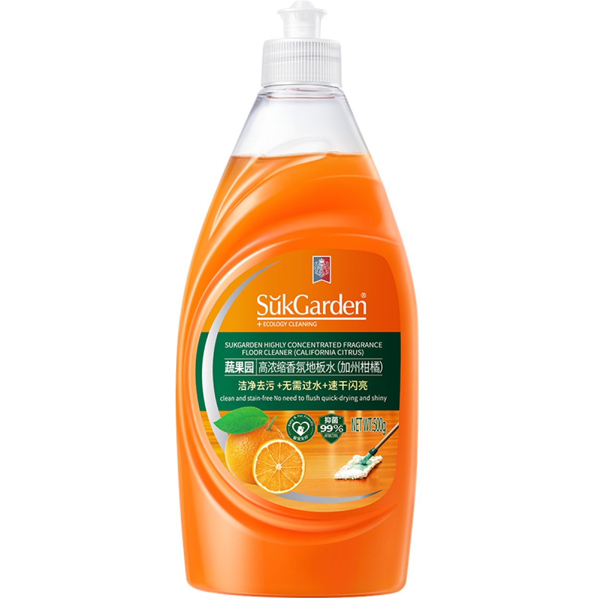 蔬果园 SukGarden 高浓缩香氛地板水（加州柑橘）-500g SGY0523