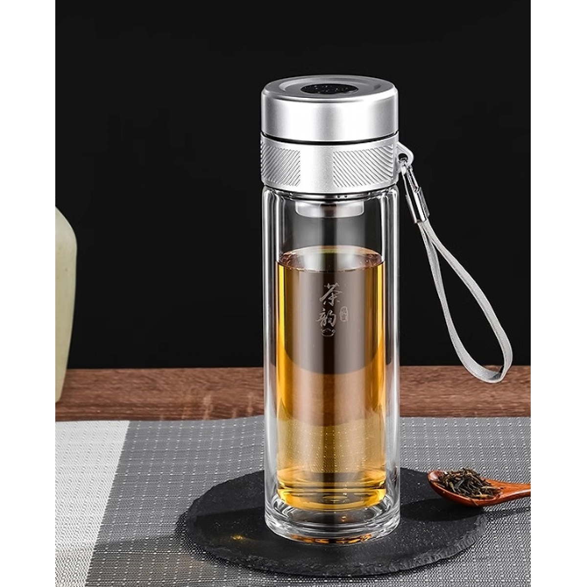 明霞 双层泡茶杯 MX3563-ST350 350ml
