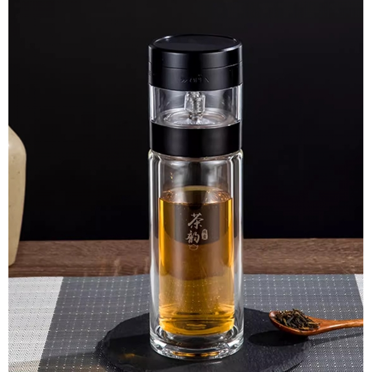明霞 双层泡茶杯 MX3562-ST300 300ml