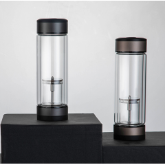 明霞 双层泡茶师玻璃杯 MX3432一ST350 350ml