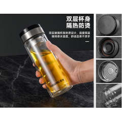 富光 光耀双层玻璃杯（流通包销款）WFB1111-320 320ML