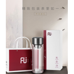 富光 FU+经典.简双层玻璃杯 FU021-G380L 380ml