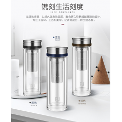 富光 FU+经典.钢双层玻璃杯 FU031-G310L 310ml