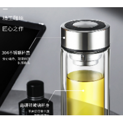 富光 茶马仕双层玻璃杯（流通款）418ml TM-2013