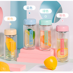 富光 茶马仕双层玻璃杯（流通款）220ml TMB202W-220