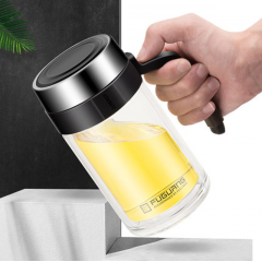 富光 悠咖商务玻璃办公杯（流通款）700ml G1811-DH-700单层