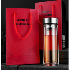 富光 格品商务双层玻璃杯（流通款）330ml G1801-sh-330