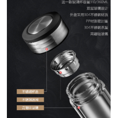 富光 腾跃双层玻璃杯（流通款）X1820-330 330ml