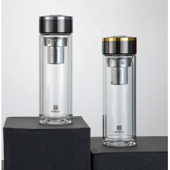 明霞 优尚商务双层玻璃杯 MA9012-ST310 310ml