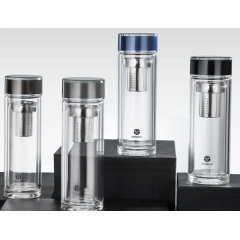 明霞 优尚商务双层玻璃杯 MA9006-310 310ml
