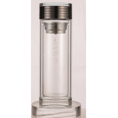 明霞 双层商务玻璃杯 MX8003-st310 310ml