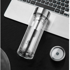 明霞 优尚商务双层玻璃杯 MA-9005-360 360ml