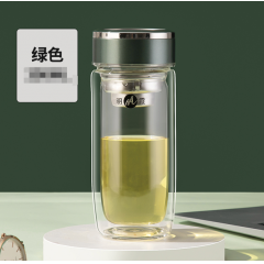 明霞 异形双层玻璃杯 MX3421-ST280 280ml