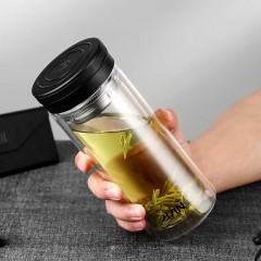 富光 致新双层玻璃杯（流通款）380ml X1908-sp-380