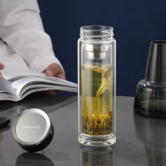 富光 艺茗商务双层玻璃杯（流通款）330ML G2012-SH-330