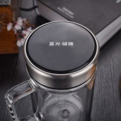 富光 豪爵双层玻璃办公杯（流通款）380ml X1501-BSPT-380