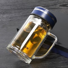 富光 致享双层玻璃办公杯（流通款）340ml X1924-SH-340B