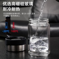 富光 悠咖商务玻璃办公杯（流通款）500ml G1811-SH-500双层