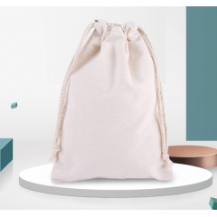 空白现货包装收纳袋 棉布抽绳收口袋 创意帆布束口袋定制可印logo 34*40cm