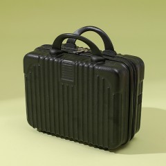 复古化妆箱迷你手提箱子小行李箱伴手礼化妆包密码旅行箱 14寸 可定制