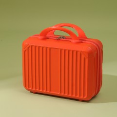 复古化妆箱迷你手提箱子小行李箱伴手礼化妆包密码旅行箱 14寸 可定制
