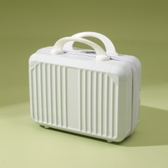 复古化妆箱迷你手提箱子小行李箱伴手礼化妆包密码旅行箱 14寸 可定制