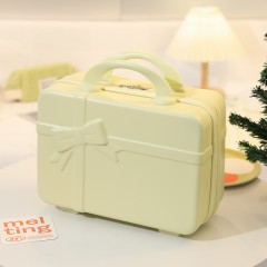 小型行李箱迷你化妆箱小箱子伴手礼手提箱收纳密码登机箱 14寸 可定制