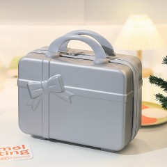 小型行李箱迷你化妆箱小箱子伴手礼手提箱收纳密码登机箱 14寸 可定制