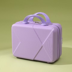 小型行李箱迷你化妆箱小箱子伴手礼手提箱收纳密码登机箱 14寸 可定制