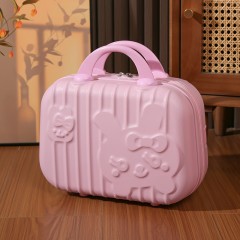 卡通行李箱迷你化妆箱小箱子伴手礼手提箱收纳密码登机箱 14寸 可定制