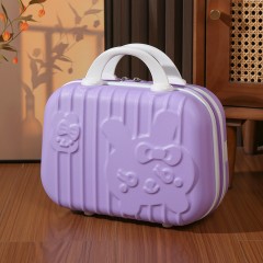 卡通行李箱迷你化妆箱小箱子伴手礼手提箱收纳密码登机箱 14寸 可定制