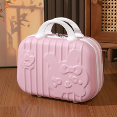 卡通行李箱迷你化妆箱小箱子伴手礼手提箱收纳密码登机箱 14寸 可定制