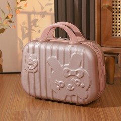 卡通行李箱迷你化妆箱小箱子伴手礼手提箱收纳密码登机箱 14寸 可定制