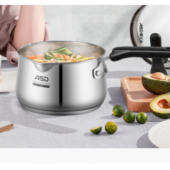 爱仕达（ASD）威尔士不锈钢复底奶锅 NS16L1Q 16cm/2.1L