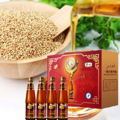 中粮 福临门一级小磨芝麻香油礼盒D 1.6L
