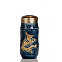 乾唐轩 乾坤在握龙随身杯 330ml (双层)