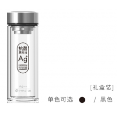 富光 茶马仕双层抗菌玻璃杯（流通款）370ml TMB201-370