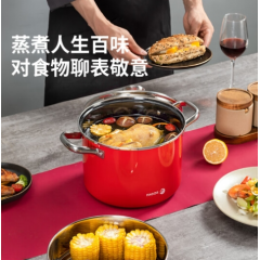 FAGOR 法格 红典系列珐琅蒸煮锅 FG-HHD22ZZG 直径22CM