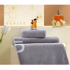 内野（UCHINO）素雅织意浴面巾两件套 HU-HY07J08
