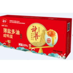 神丹 薄盐多油咸鸭蛋8枚 496g