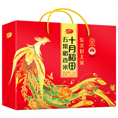十月稻田 五常稻香米5kg 礼盒凤凰 （包装1）