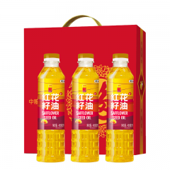 中粮 悦润红花籽油1200ml礼盒