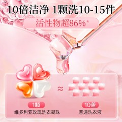 蔬果园 SukGarden 天然玫瑰精油香氛4D洗衣凝珠（谷爱凌款）-10g*6颗 SGY0440