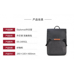 Diplomat外交官 双肩背包 DS-14092L 灰色 290*100*400mm