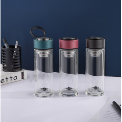明霞 双层时尚玻璃杯 MX3506-ST350 350ml